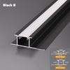 Настенная панель Угловой светодиодный алюминиевый профиль 5/8 мм Встроенная настенная плитка Закрывающая кромка Барная лента Домашний декор Линейное освещение