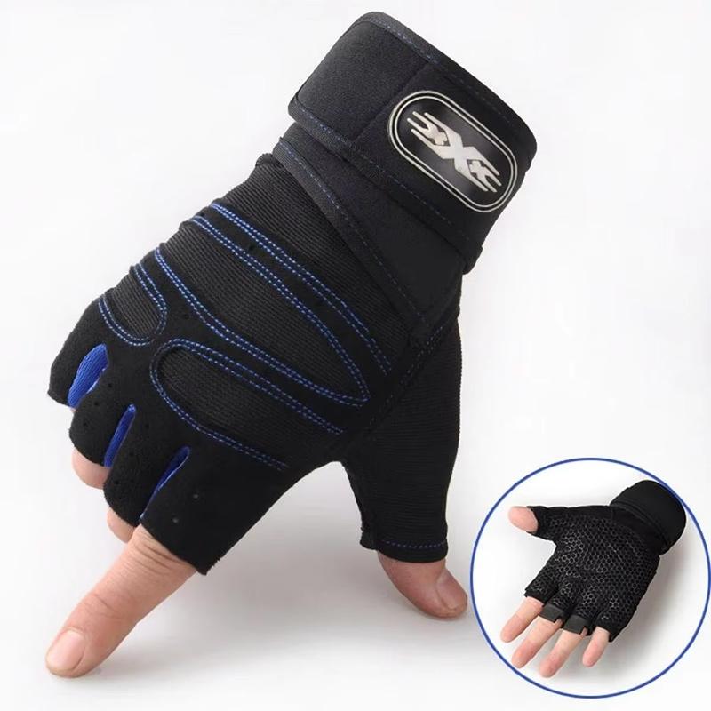 Gym Gloves For Men Women Fitness Weight Lifting Wristband Gloves Body Building Training Sports Exercise Cycling Glove Shockproof