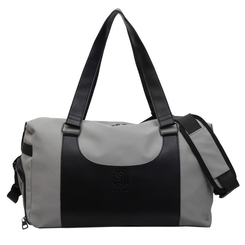Large-capacity short-trip travel bag for women, lightweight hand luggage storage bag for men, dry and wet separation yoga sports fitness bag
