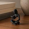 3D-печатное украшение для книжной полки, статуэтка Мыслителя, абстрактное художественное украшение, скульптура Читающий Мыслитель, эстетичная фигурка, современное украшение для дома, гостиной