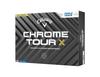 Мяч для гольфа Callaway CHROME TOUR X 24 TRIPLE TRACK 1 дюжина (12 шт.) 4-х компонентная конструкция Triple Track белого цвета