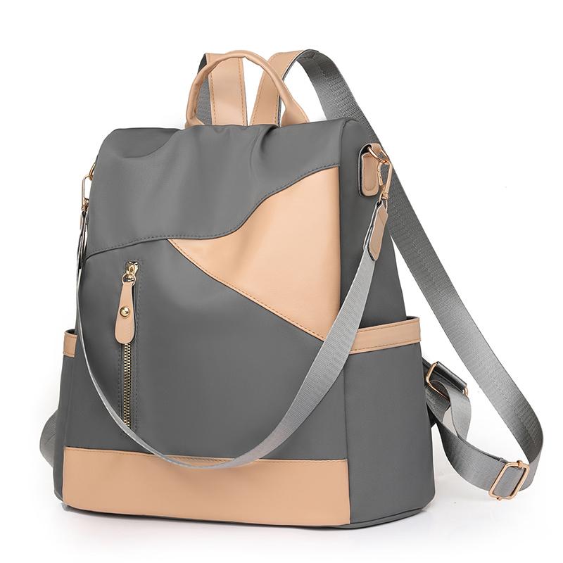 Рюкзак Женский рюкзак из мягкой кожи контрастного цвета