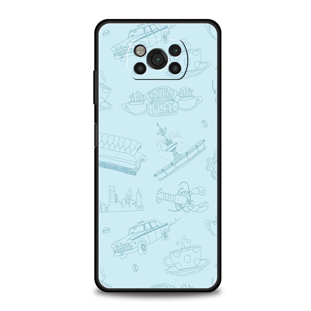 Чехол для телефона для Xiaomi Poco X6 X5 X4 Pro 5G X3 NFC F5 F4 M5 M4 M3 F3 GT C51 C50 C55 Обложка Кофейня Central Perk сериал Друзья