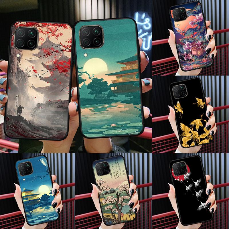 Искусство в японском стиле для Huawei Nova Y72 Y90 Y61 Y91 Y60 Y70 12s 12i 11i 8i 9 10 SE P20 P40 Lite P60 P30 Pro Чехол