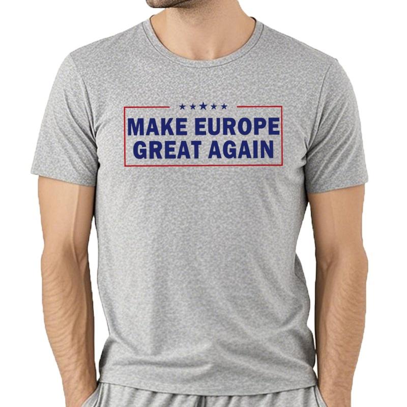 Camiseta Make Europe Great Again ropa para hombre con gráfico de bandera de la UE 2025 camise