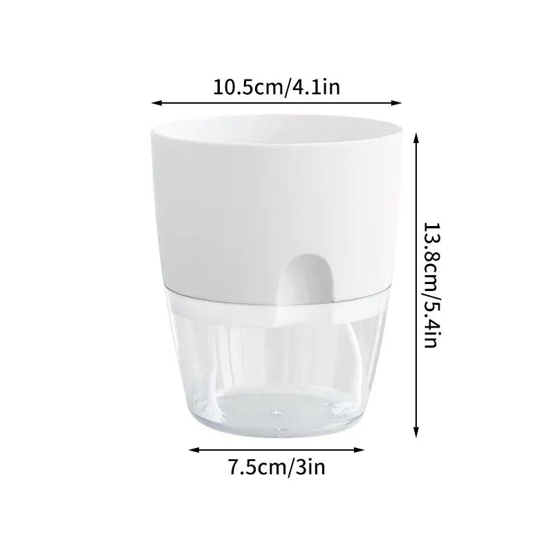 Самополивающийся цветочный горшок, пластиковый гидропонный горшок для растений, суккулентные горшки, прозрачные кашпо для домашнего офиса, украшение рабочего стола