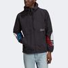 Adidas Originals Tricol Windbreaker Running Sports Windproof Hooded Jacket Men Jackets Black GN3559
