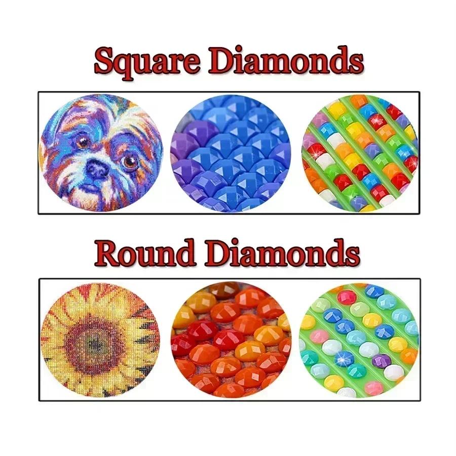 Cartoon 5D DIY Square&Round Diamond Anime Doraemon Painting Set Mosaic Art Home Decoration Gift For Living Room Bar Frameless