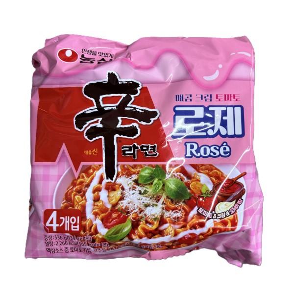 Лапша Nongshim Shin Ramyun со вкусом розы 134 г x 4 упаковки