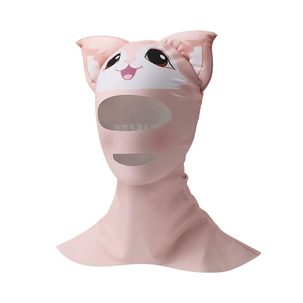 Sunscreen Face Scarf Ice Silk Mask Summer Face Gini Thin Face Cover  Swimming