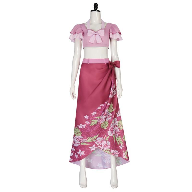 Halloween Cosplay Long Dress Game Role Play Alice Tifa Costume 2025