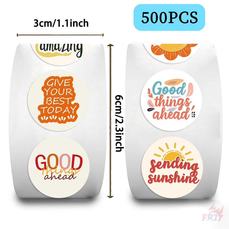 500 шт./рулон Sunshine Art Healing Words Kids Rewards Stickers - DIY Scrapbooks Декор Альбома Герметизация Этикетки Наклейки