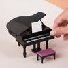 Piano Instrument Pretend Play for Kids Role Furniture Model Toy 1:12 Scale Vintage Piano Play Dollhouse