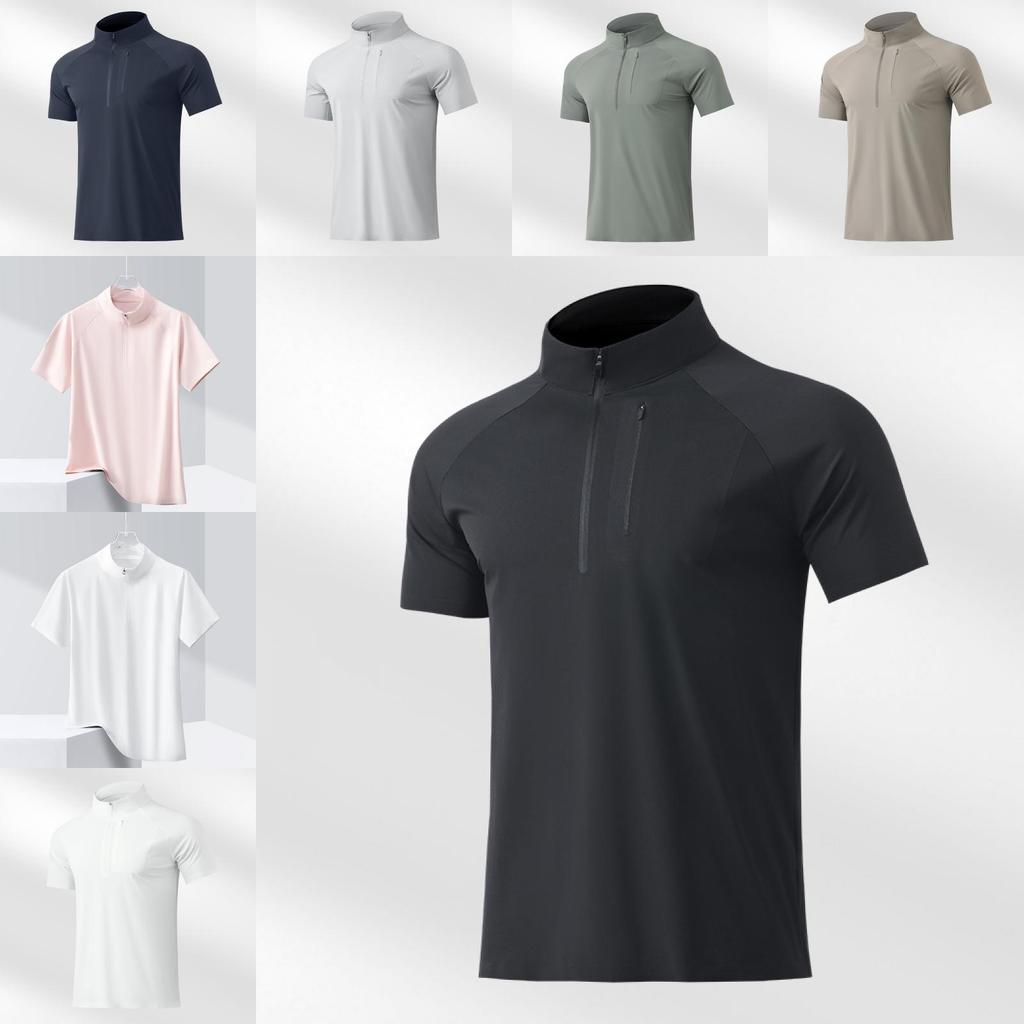 Polo Shirt Men Women Ice Silk Summer Breathable Sport Tshirt For Running And Cycling