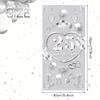 2D 25th Silver Wedding Backdrop, Hearts & Balloons Background