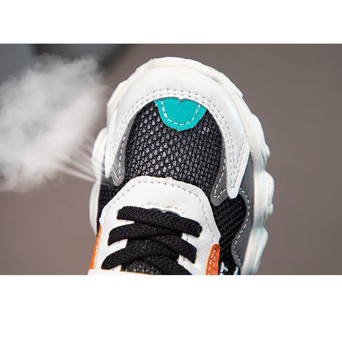 Детские летние легкие повседневные однотонные сетчатые туфли на мягкой подошве, нескользящие кроссовки для бега, противоударные уличные прогулочные кроссовки