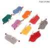 1:12 Miniature Knit Sweater Model Woven Plush Shoulder Bag Model Doll Accessories Dollhouse Toys