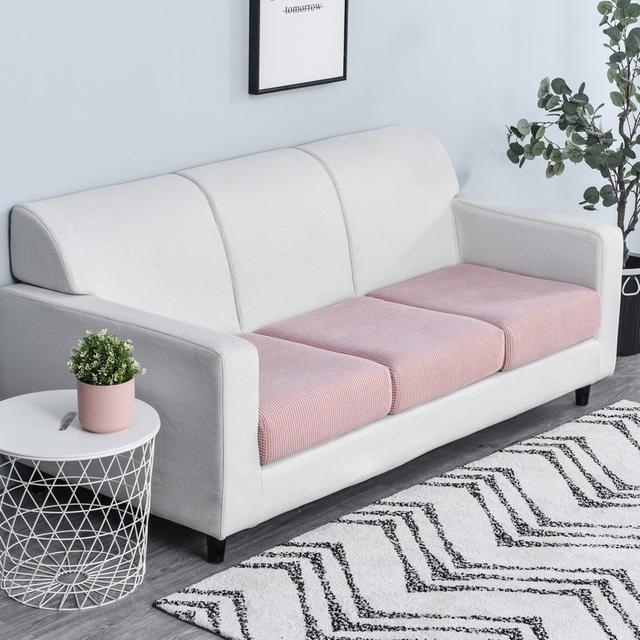 Чехол для диванной подушки из флиса, эластичные чехлы для диванов, эластичный чехол для подушки сиденья для гостиной