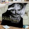 3D Printing Series Johnny Depp Blanket,Soft Throw Blanket for Home Bedroom Bed Sofa Picnic Travel Office Rest Cover Blanket Kids