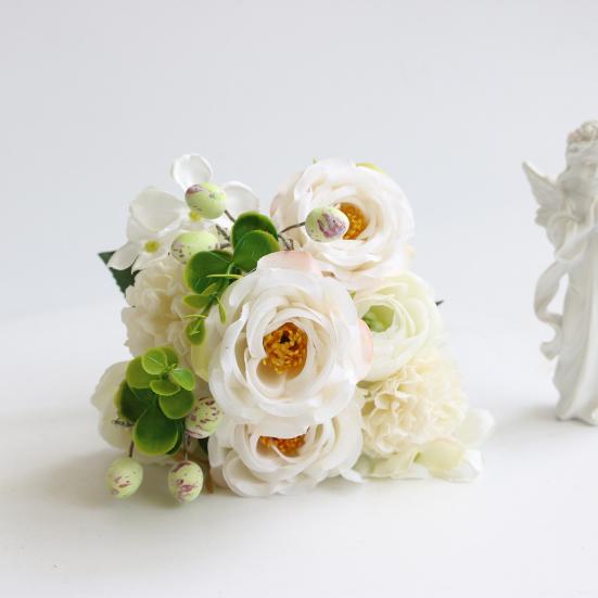 Имитация цветов без запаха, без увядания, экономия места, креативное настоящее прикосновение, розовые шелковые искусственные цветы, украшение для дома