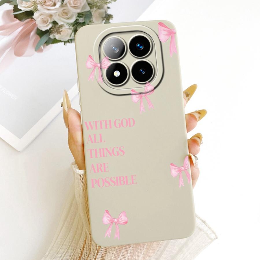 Чехол для Xiaomi Redmi Note 14 Pro Plus 14Pro 4G Мягкий силиконовый чехол Цветок Вишня Чехол для телефона Для Redmi Note14 14Pro+ Coque Funda