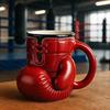 12oz Boxing Glove Mug Colorful Sports Themed Tea Cup Portable Desktop Water Container Mug Cups for Home Studio Travelling Use