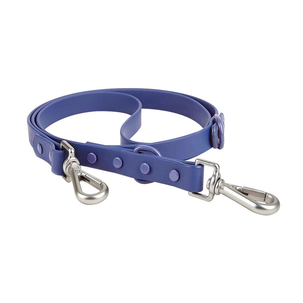 PVC Dog Leash Set 2 Hooks With Dispenser Waterproof Hands Free Dog Rope Strap Soft Adjustable Dog Vest Collar Matching Leashes