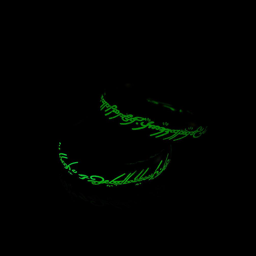 Luminous Of Lord Steel Stainless The Rings Fan Nostalgic Magic Ring