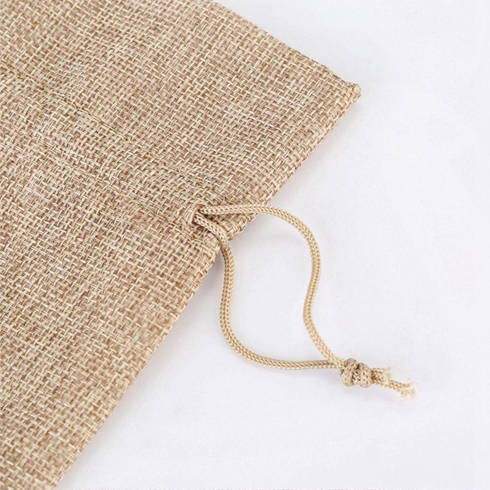 Party Decoration Wedding Burlap Linen Wine Bags Wine Bottle Covers Packaging Bag Champagne Pouch