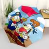 1pc Garfield & Odie Pirate Adventure: Automatic Opening Umbrella with Foldable Design, Iron Frame, Outdoor Use, Perfect Gift for Fans, Travelers, Dail