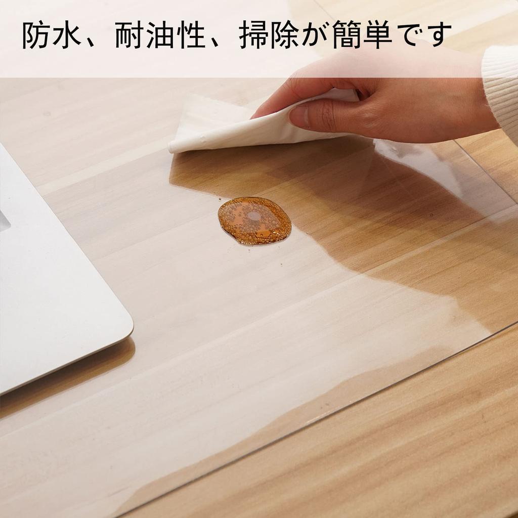 Yueboa Коврик для стола прозрачный 60x45 см Толщина ПВХ Коврик для учебы Прозрачный Коврик для стола Офисный стол Скатерть для компьютерного стола Пыленепроницаемый Водонепроницаемый Теплостойкий