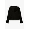 Vov Hooded Cable Knit Zip Up  7156250002 