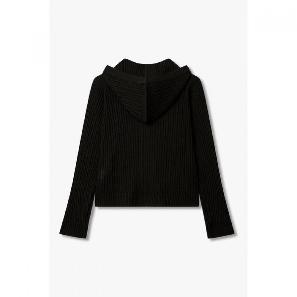 Vov Hooded Cable Knit Zip Up  7156250002 