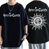 Рок-группа Alice in Chains Футболки Мужские Женские Готический Панк Крутой Уличный Стиль Мужская Мода Винтажные Большие Мягкие Хлопковые Футболки Топы