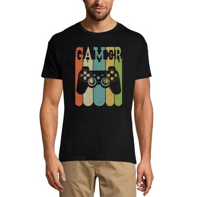 Мужская футболка с рисунком Gamer — винтажная рубашка — одежда для геймеров