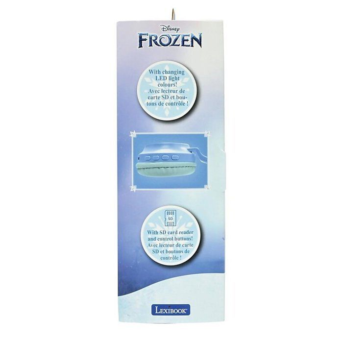 Casque lumineux pliable Bluetooth® et filaire avec un design d'une tiare de l'univers de La Reine des Neiges