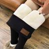 Women Winter Thick Hight Waist Velvet Leggings Casual Wool Fleece Lined Skinny Trousers Warm Stretchy Yoga Pants