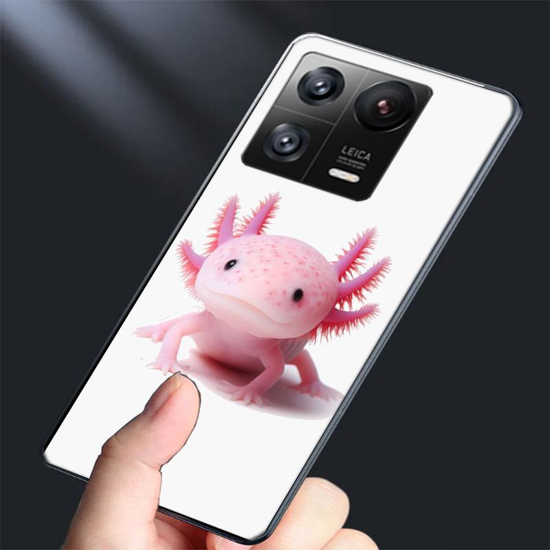 Smiling Salamander Phone Case For Xiaomi Poco F7 Ultra X7 X6 M8 M7 M6 M4 M3 Pro X4 Mi 15 15T 14 14T 12T 12S 10T Pro 12 11 Lite C