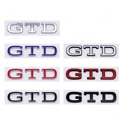 1 шт. 3D ABS Наклейка на заднюю дверь автомобиля Логотип GTD Буквенный значок Наклейки для Golf 4 5 6 7 MK4 MK5 MK6 MK7 Эмблема Аксессуары