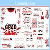 Season Graduation Theme Bachelor Hat Pattern Handheld Photo Frame Photo Prop