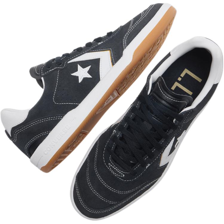 Converse Louie Lopez Pro 2 Удобные универсальные тонкая подошва амортизирующие износостойкие низкие кеды для скейтбординга унисекс черные