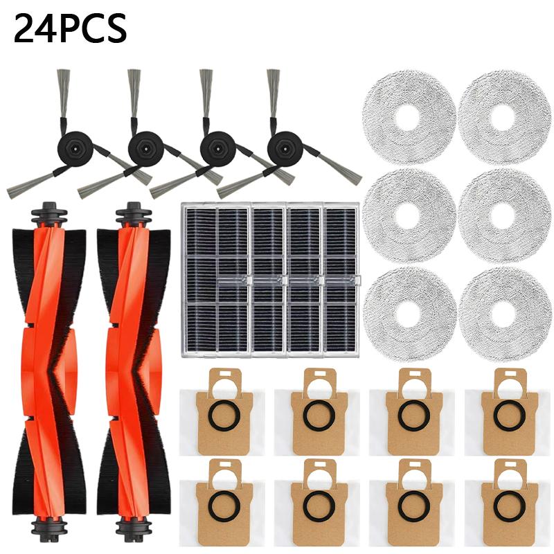 Для робота-пылесоса Xiaomi Mijia M40 D110CN Запасные части Расходные материалы Основная Боковая щетка HEPA-фильтр Салфетка для мытья пола Пылесборник Аксессуары