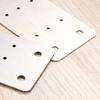  Silver Tone Stainless Steel Straight Support Shelf Bracket Flat Corner Brace Brackets Mending Plates Repair Joining