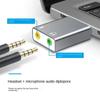 USB-конвертер для наушников без драйверов, компьютерный аудиокабель USB — 3,5 мм, адаптер для микрофона Apple, внешняя звуковая карта