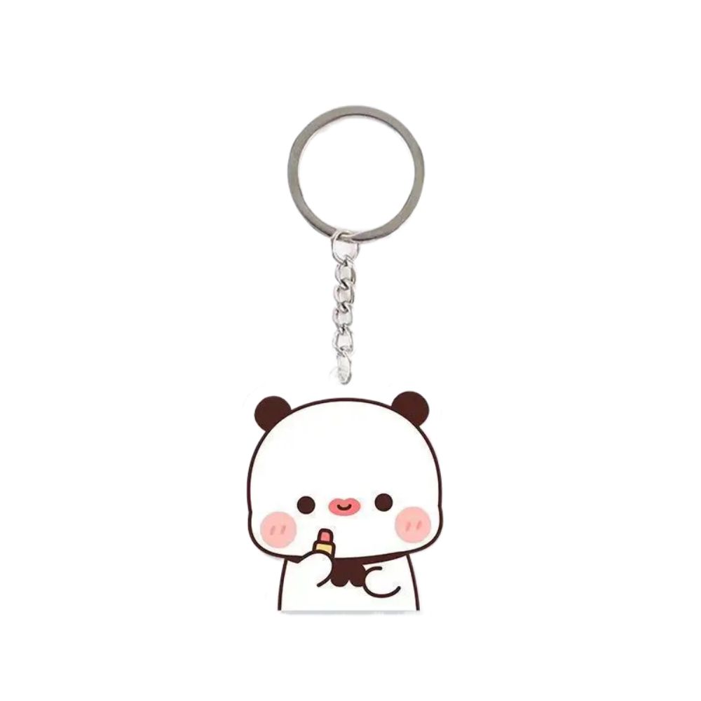 Animal Super Cute Couple Keychain Cartoon Cute Cartoon Bubu Dudu Key Chain Car Keyring