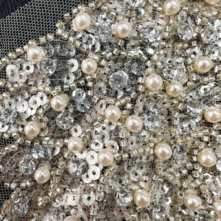 2 лота Рюкзак Легкий вес Нашивки Аппликации для свадебного платья Тканевые пришивные нашивки для вечеринок или свадеб