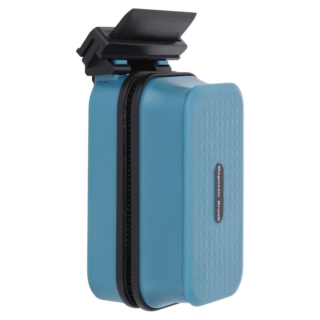 Magnetic Fish Tank Brush Strong Suction Suspended Magnetic Aquarium Cleaner Brush with Algae Scraper for Fish Tank