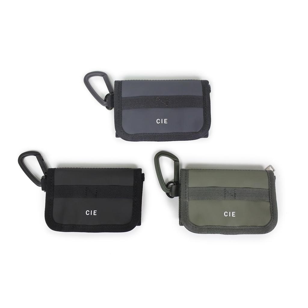 C WALLET 02 Легкий водонепроницаемый материал, сделанный в Японии, мини-кошелек для улицы с крючком, кошелек тройного сложения, портмоне CORDURA [CIE] GRID-3 - L.GRAY для мужчин