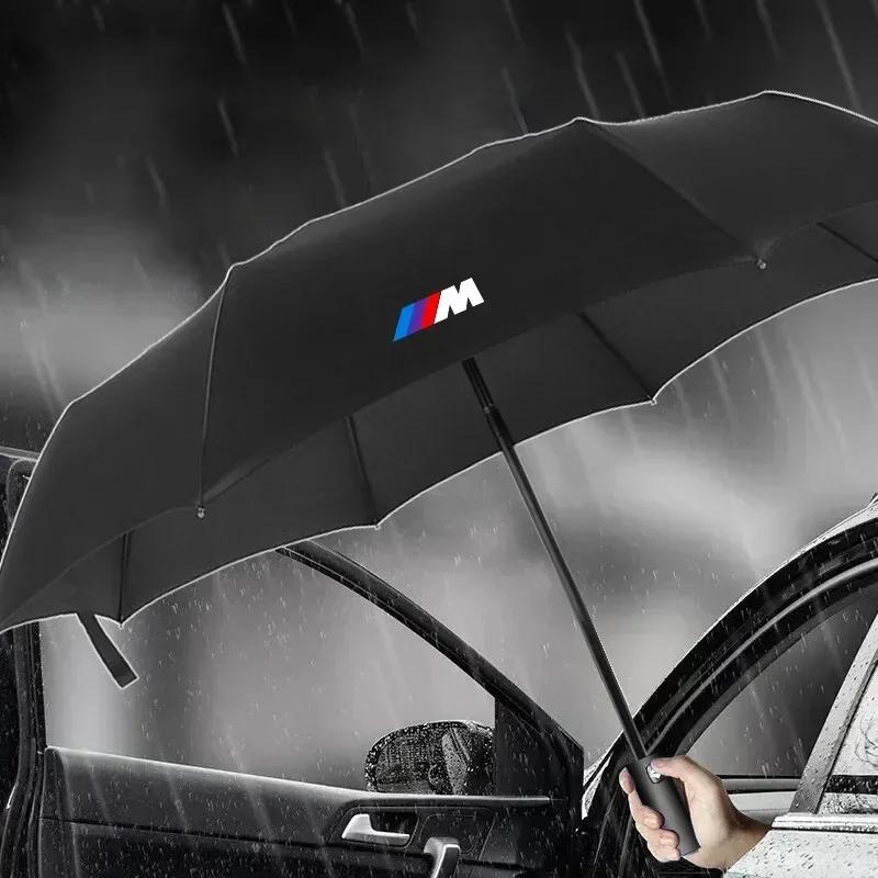 Car Logo Umbrella Auto Folding Windshield Sunshade Umbrella For BMW M Performance 1 3 5 7 Series M3 M4 M5 M6 X1 X3 X5 X6 X7 E30