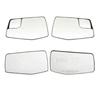 Rear Heated Blind Spot Warning Mirror Glass Cover Frame Turn Signal Light for Chevrolet Silverado 1500 GMC Sierra 1500 -2025